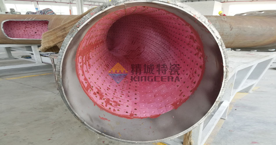 點焊裝卡式耐磨陶瓷管道 點焊裝卡式耐磨陶瓷管道